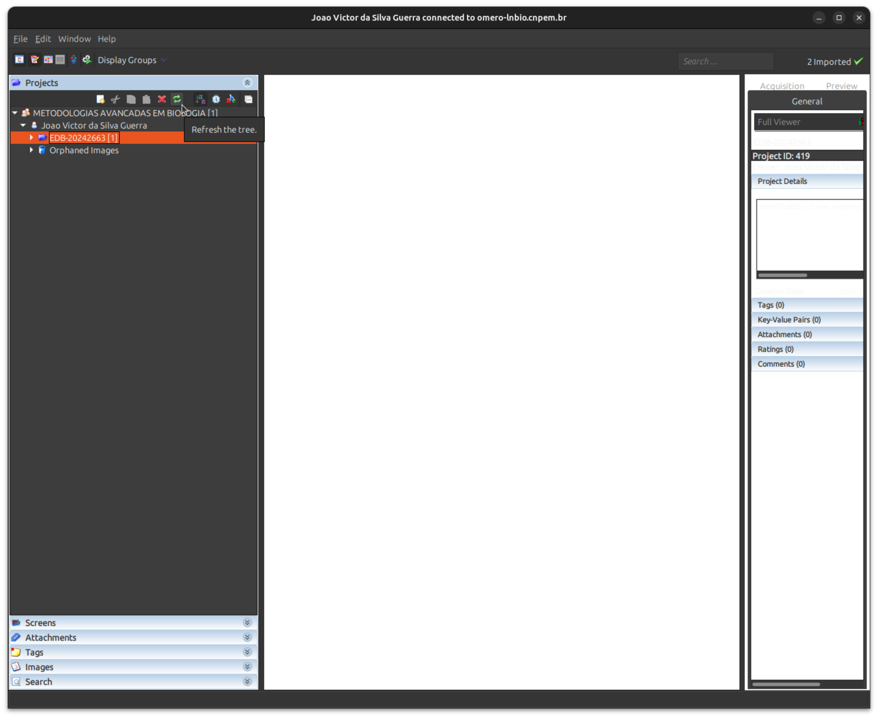 OMERO.insight refresh